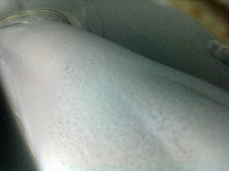 inside of tank after tank liner was fully dried